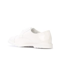 weiße Leder Derby Schuhe von Gosha Rubchinskiy