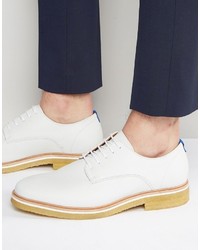 weiße Leder Derby Schuhe von Zign Shoes