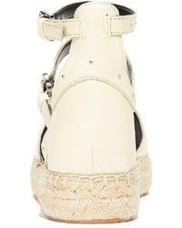 weiße Leder Espadrilles von Rebecca Minkoff