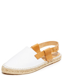 weiße Leder Espadrilles von Matt Bernson