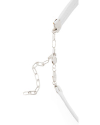 weiße Leder Halskette von Jennifer Zeuner Jewelry