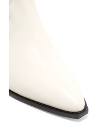weiße Leder mittelalte Stiefel von Etoile Isabel Marant
