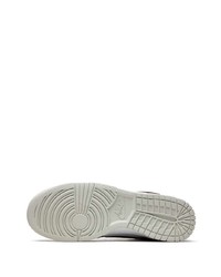 weiße Leder niedrige Sneakers mit Schottenmuster von Nike
