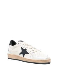 weiße Leder niedrige Sneakers mit Sternenmuster von Golden Goose