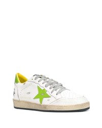 weiße Leder niedrige Sneakers mit Sternenmuster von Golden Goose