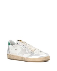 weiße Leder niedrige Sneakers mit Sternenmuster von Golden Goose