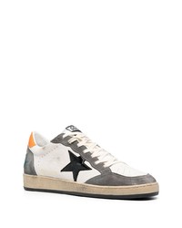 weiße Leder niedrige Sneakers mit Sternenmuster von Golden Goose