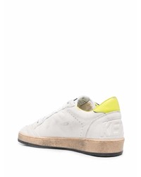 weiße Leder niedrige Sneakers mit Sternenmuster von Golden Goose