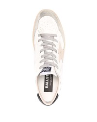 weiße Leder niedrige Sneakers mit Sternenmuster von Golden Goose