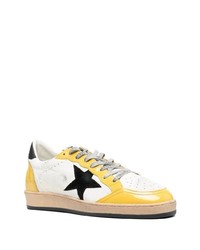 weiße Leder niedrige Sneakers mit Sternenmuster von Golden Goose