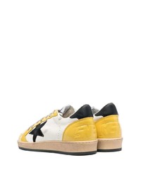 weiße Leder niedrige Sneakers mit Sternenmuster von Golden Goose