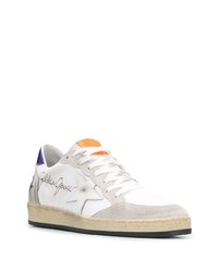 weiße Leder niedrige Sneakers mit Sternenmuster von Golden Goose