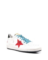 weiße Leder niedrige Sneakers mit Sternenmuster von Golden Goose