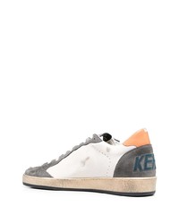 weiße Leder niedrige Sneakers mit Sternenmuster von Golden Goose