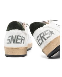 weiße Leder niedrige Sneakers mit Sternenmuster von Golden Goose