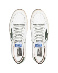 weiße Leder niedrige Sneakers mit Sternenmuster von Golden Goose