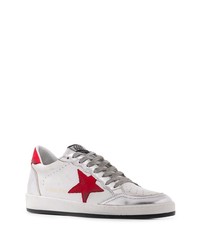 weiße Leder niedrige Sneakers mit Sternenmuster von Golden Goose