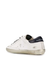 weiße Leder niedrige Sneakers mit Sternenmuster von Golden Goose