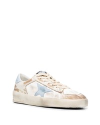 weiße Leder niedrige Sneakers mit Sternenmuster von Golden Goose