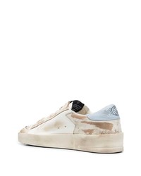 weiße Leder niedrige Sneakers mit Sternenmuster von Golden Goose