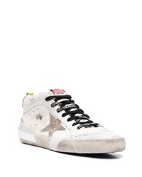 weiße Leder niedrige Sneakers mit Sternenmuster von Golden Goose