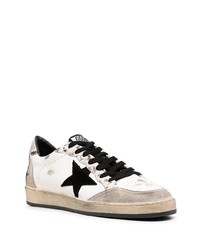 weiße Leder niedrige Sneakers mit Sternenmuster von Golden Goose