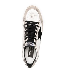 weiße Leder niedrige Sneakers mit Sternenmuster von Golden Goose