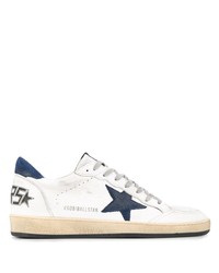 weiße Leder niedrige Sneakers mit Sternenmuster von Golden Goose