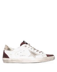 weiße Leder niedrige Sneakers mit Sternenmuster von Golden Goose