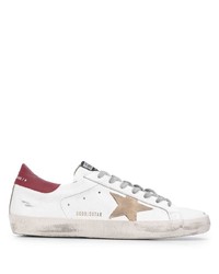 weiße Leder niedrige Sneakers mit Sternenmuster von Golden Goose