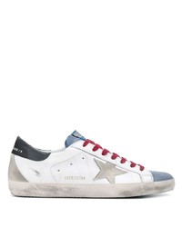 weiße Leder niedrige Sneakers mit Sternenmuster von Golden Goose