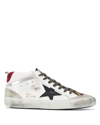 weiße Leder niedrige Sneakers mit Sternenmuster von Golden Goose