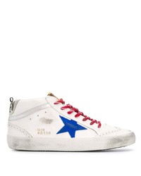 weiße Leder niedrige Sneakers mit Sternenmuster von Golden Goose