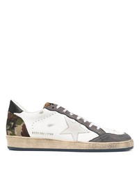 weiße Leder niedrige Sneakers mit Sternenmuster von Golden Goose