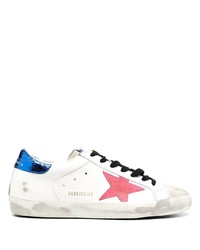 weiße Leder niedrige Sneakers mit Sternenmuster von Golden Goose