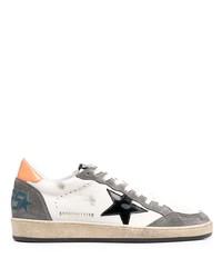 weiße Leder niedrige Sneakers mit Sternenmuster von Golden Goose