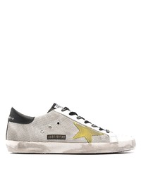 weiße Leder niedrige Sneakers mit Sternenmuster von Golden Goose