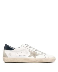 weiße Leder niedrige Sneakers mit Sternenmuster von Golden Goose