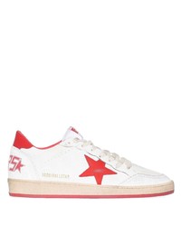 weiße Leder niedrige Sneakers mit Sternenmuster von Golden Goose