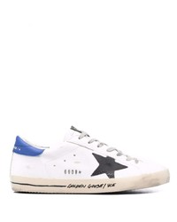 weiße Leder niedrige Sneakers mit Sternenmuster von Golden Goose