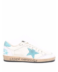 weiße Leder niedrige Sneakers mit Sternenmuster von Golden Goose