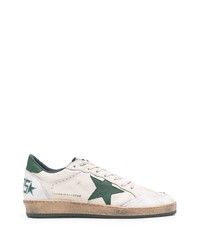 weiße Leder niedrige Sneakers mit Sternenmuster von Golden Goose