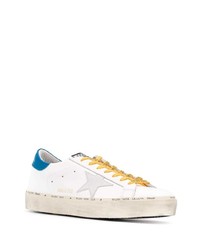 weiße Leder niedrige Sneakers mit Sternenmuster von Golden Goose