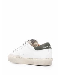 weiße Leder niedrige Sneakers mit Sternenmuster von Golden Goose