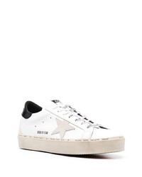 weiße Leder niedrige Sneakers mit Sternenmuster von Golden Goose