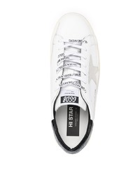 weiße Leder niedrige Sneakers mit Sternenmuster von Golden Goose