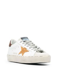 weiße Leder niedrige Sneakers mit Sternenmuster von Golden Goose