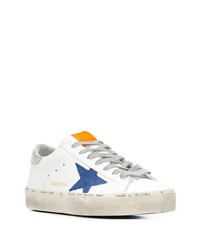 weiße Leder niedrige Sneakers mit Sternenmuster von Golden Goose