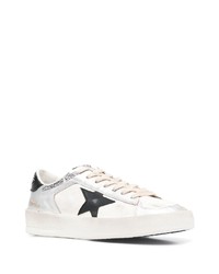 weiße Leder niedrige Sneakers mit Sternenmuster von Golden Goose