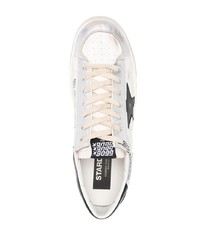 weiße Leder niedrige Sneakers mit Sternenmuster von Golden Goose